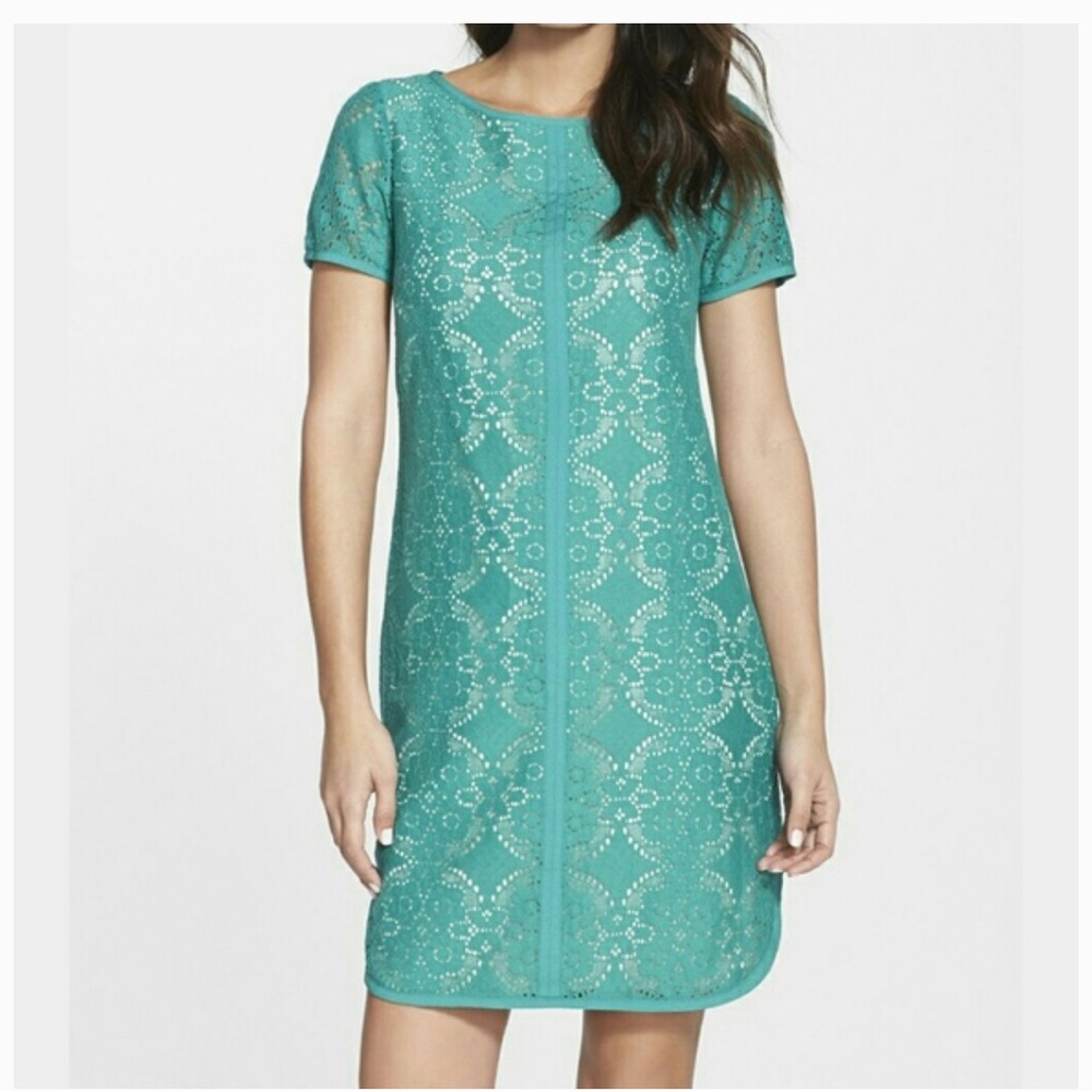 Adrianna Papell Eyelet Dress